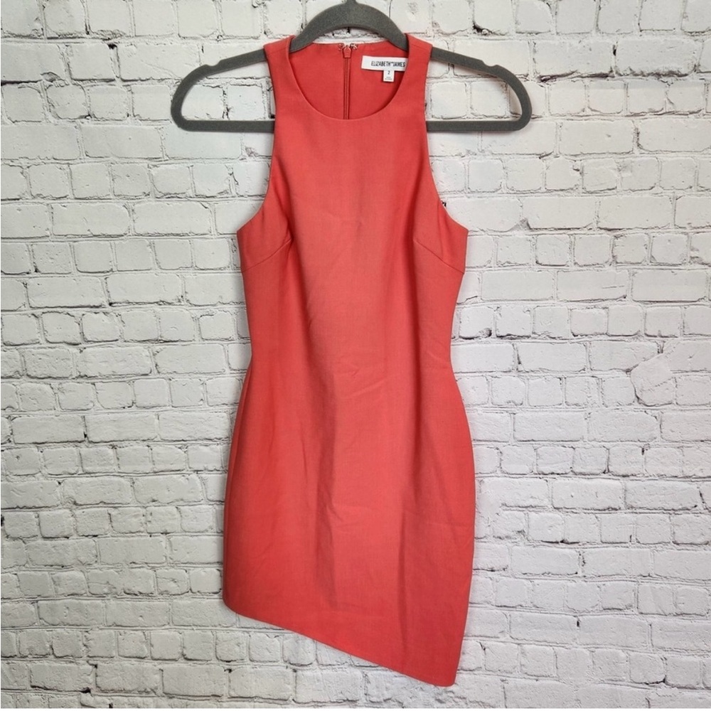 Elizabeth and James x Kohl's Halter Neck Peach Pink Bodycon Dress Size 2